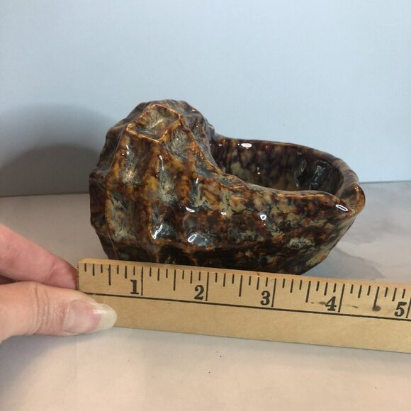 Ceramic Glazed Conch Seashell Planter Ashtray - Picture 6 of 8